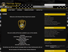 Tablet Screenshot of pawneepolicedepartment.com